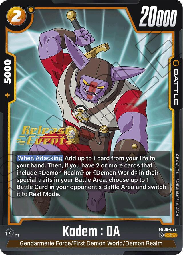 Kadem : DA FB06-073 card from Rivals Clash Release Event Cards