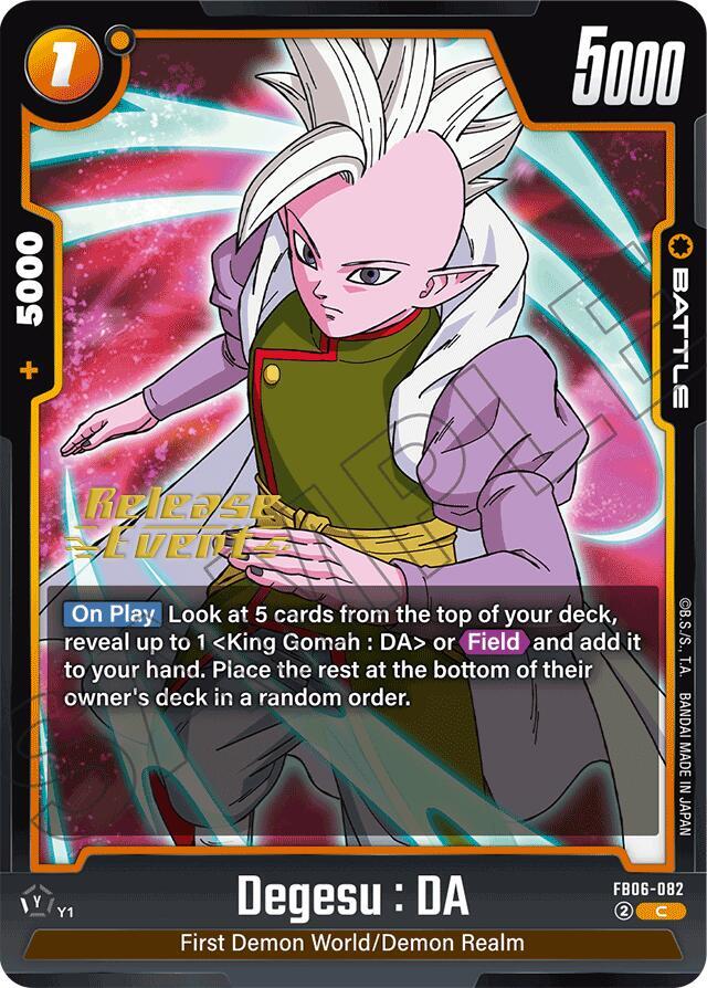 Degesu : DA FB06-082 card from Rivals Clash Release Event Cards