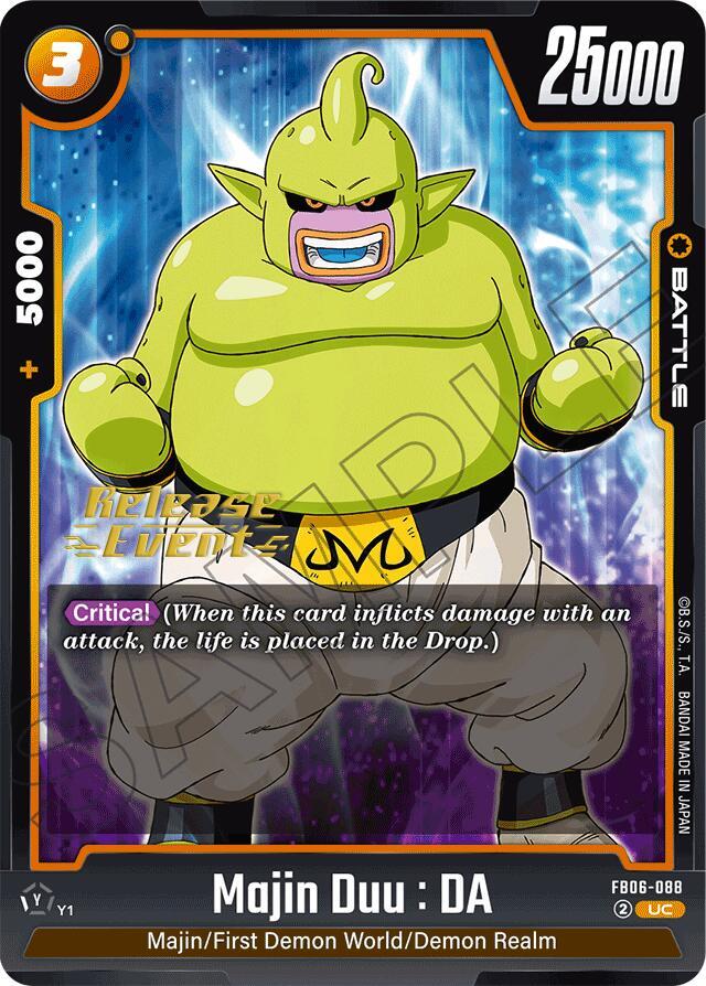 Majin Duu : DA FB06-088 card from Rivals Clash Release Event Cards