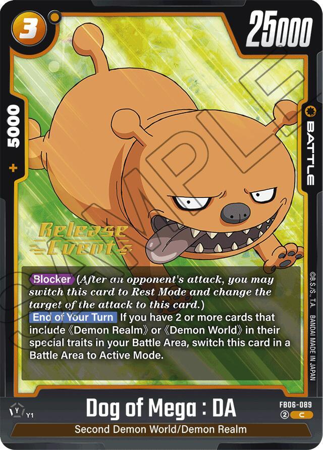Dog of Mega : DA FB06-089 card from Rivals Clash Release Event Cards