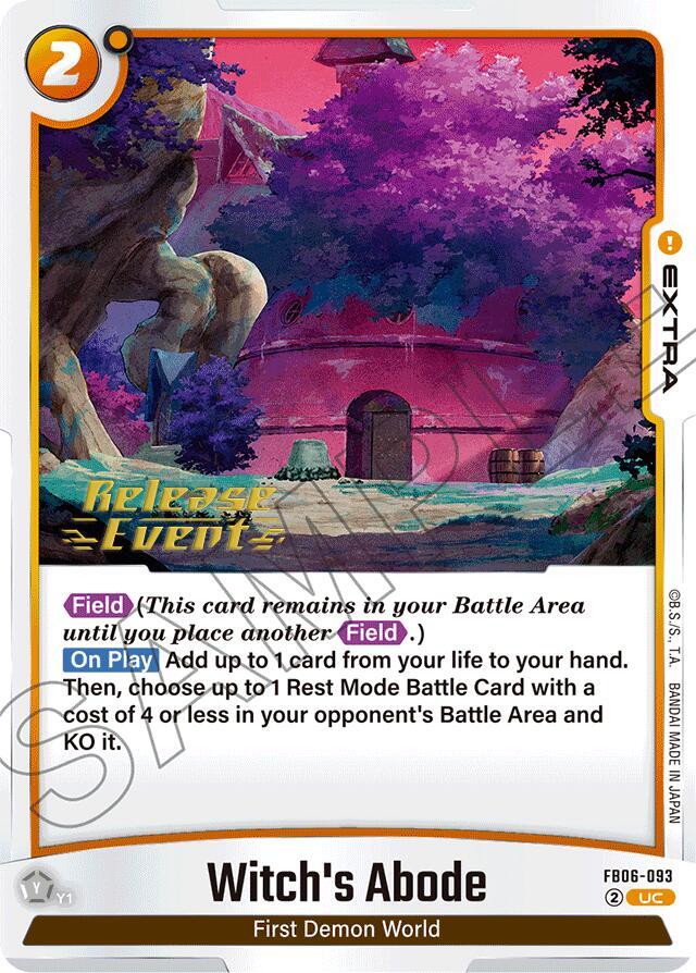 Witch's Abode FB06-093 card from Rivals Clash Release Event Cards