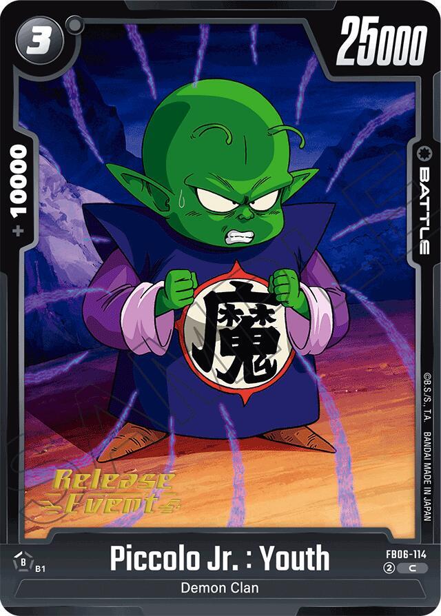 Piccolo Jr. : Youth FB06-114 card from Rivals Clash Release Event Cards