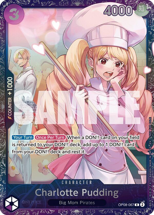 Charlotte Pudding (Treasure Cup 2025) OP08-067 card from One Piece Promotion Cards