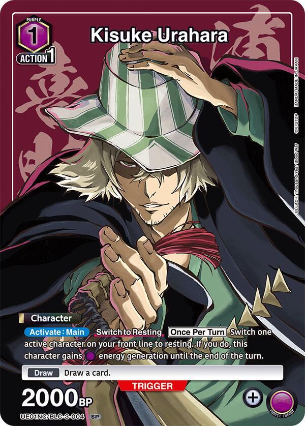 Kisuke Urahara UE01NC/BLC-3-004 card from UE01NC: New Card Selection: BLEACH: Thousand-Year Blood War