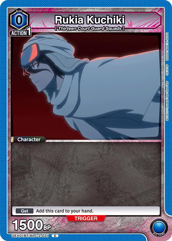 Rukia Kuchiki (Box Topper Foil) UEX01BT/BLC-2-031 card from UEX01BT: BLEACH: Thousand-Year Blood War Vol.2