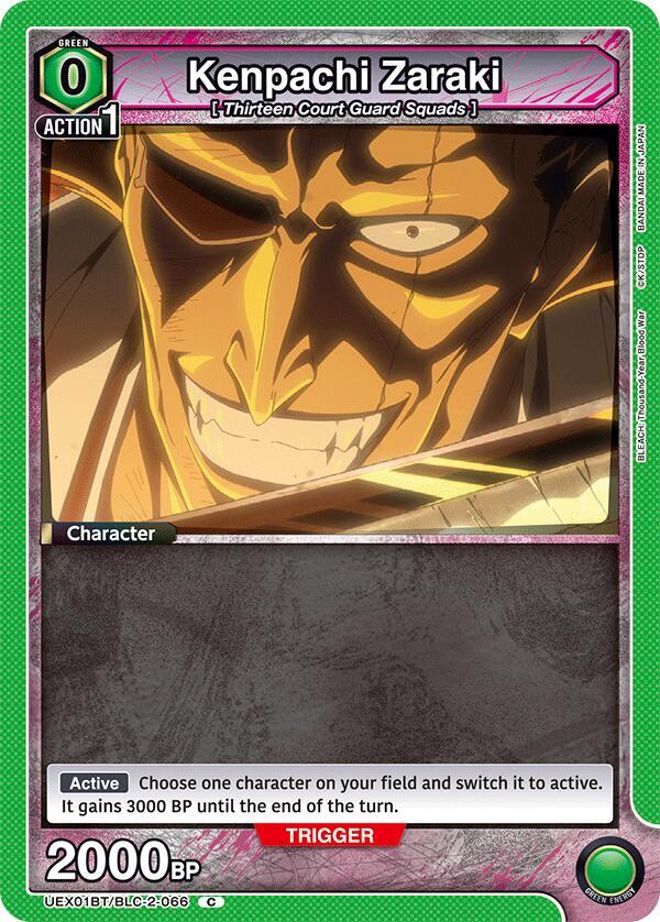 Kenpachi Zaraki (Box Topper Foil) UEX01BT/BLC-2-066 card from UEX01BT: BLEACH: Thousand-Year Blood War Vol.2