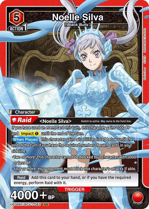 Noelle Silva UE08BT/BCV-1-083 card from UE08BT: Black Clover