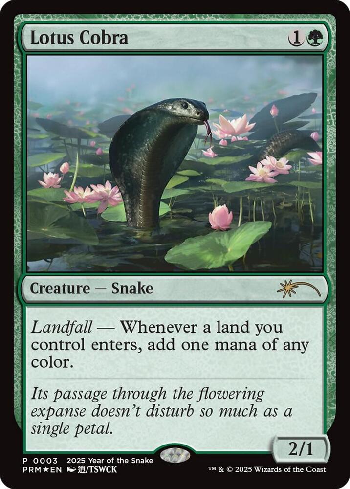 Lotus Cobra (Year of the Snake 2025) 3 card from Standard Showdown Promos