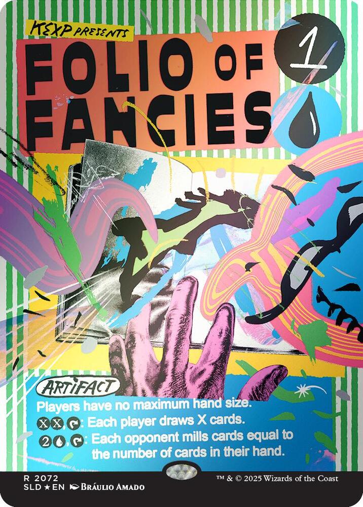 Folio of Fancies (Rainbow Foil) 2072 card from Secret Lair Drop Series