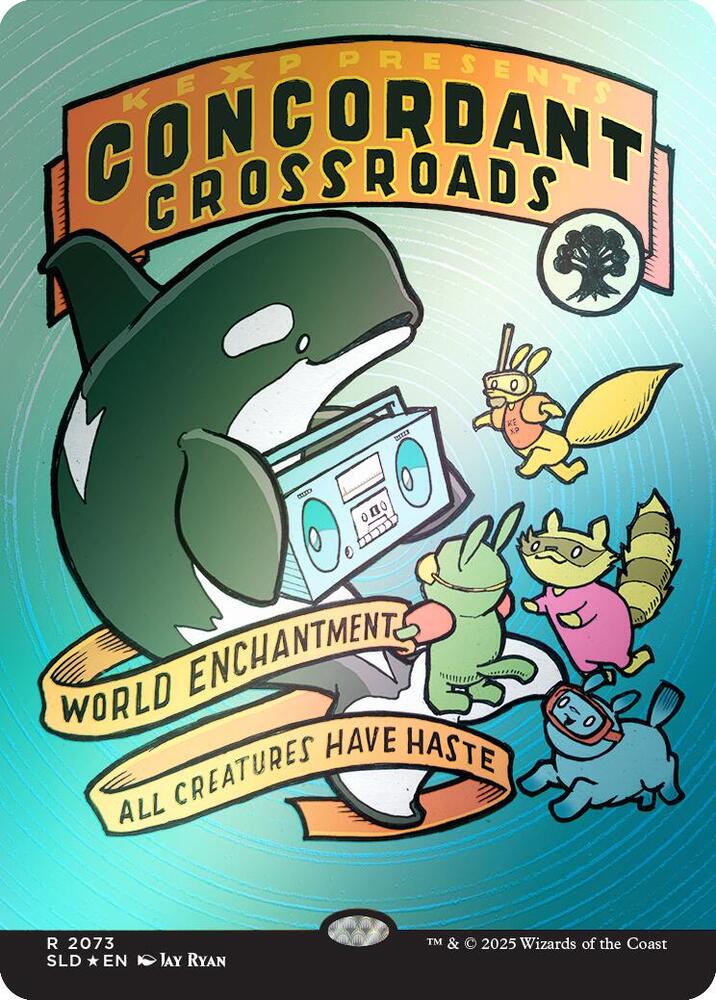 Concordant Crossroads (Rainbow Foil) 2073 card from Secret Lair Drop Series
