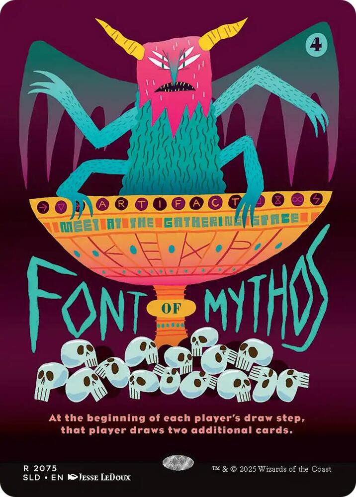 Font of Mythos 2075 card from Secret Lair Drop Series