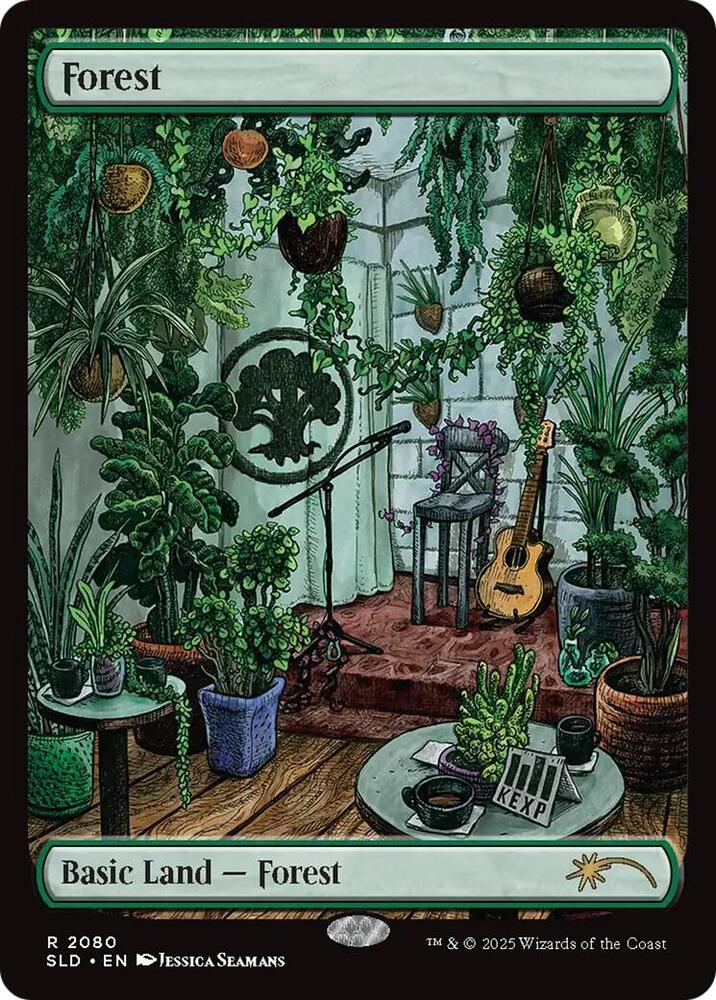 Forest 2080 card from Secret Lair Drop Series