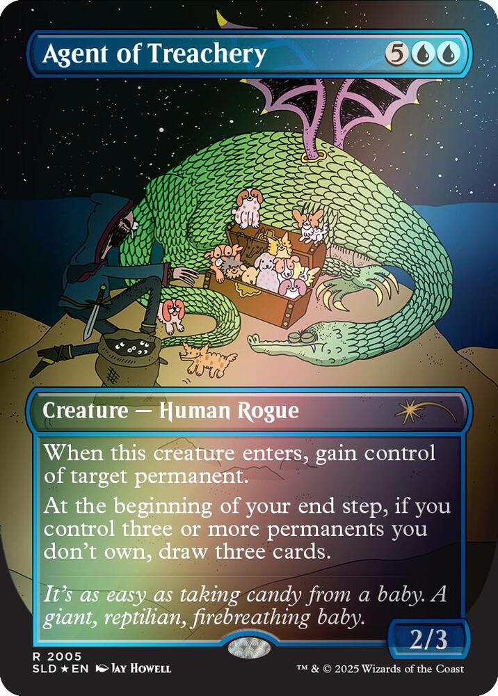 Agent of Treachery (Rainbow Foil) 2005 card from Secret Lair Drop Series