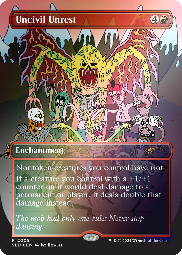 Uncivil Unrest (Rainbow Foil) 2008 card from Secret Lair Drop Series