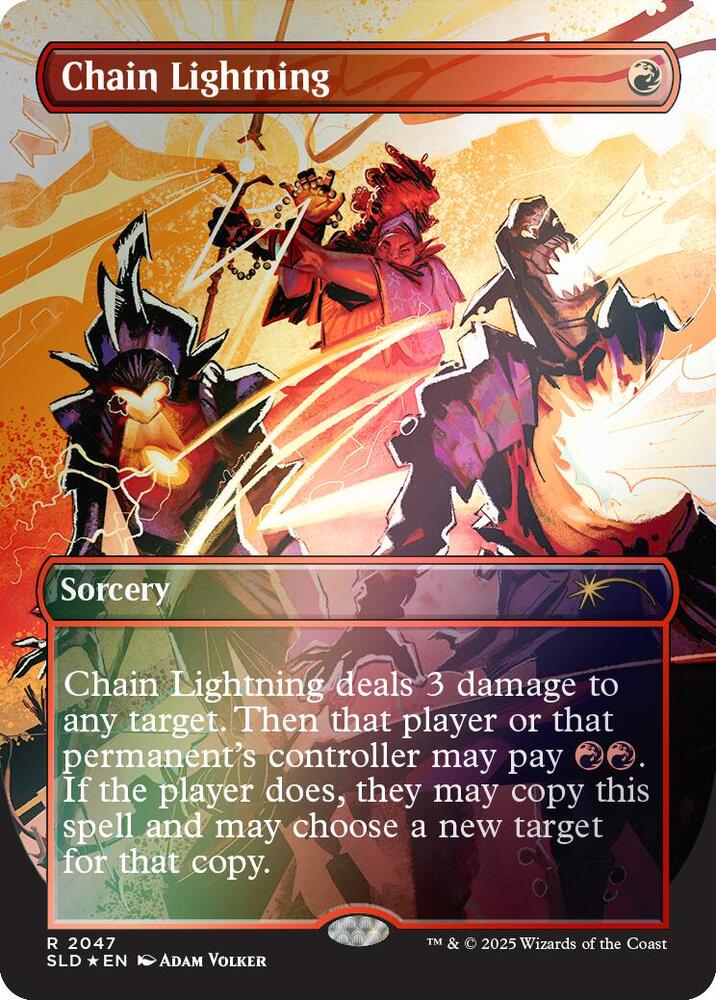 Chain Lightning (Rainbow Foil) 2047 card from Secret Lair Drop Series