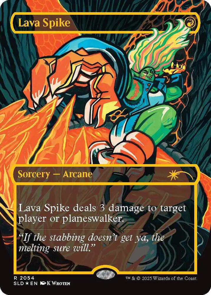 Lava Spike (Raised Foil) 2054 card from Secret Lair Drop Series