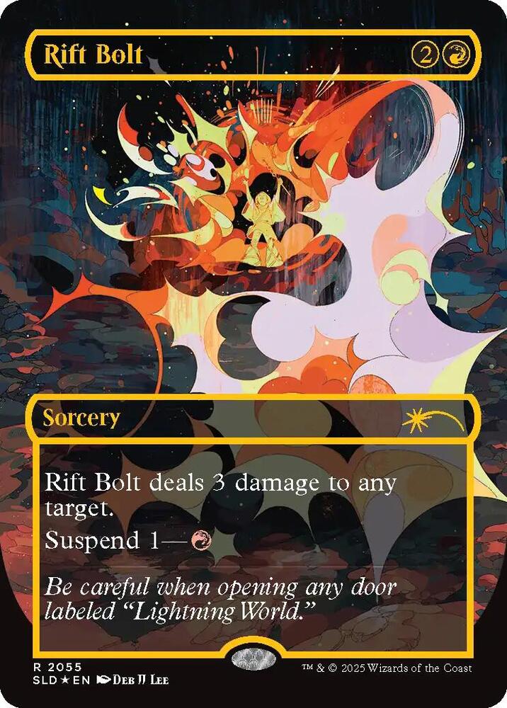 Rift Bolt (Raised Foil) 2055 card from Secret Lair Drop Series