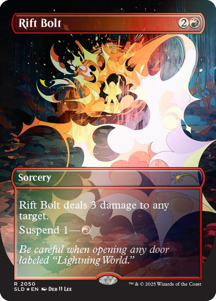 Rift Bolt (Rainbow Foil) 2050 card from Secret Lair Drop Series