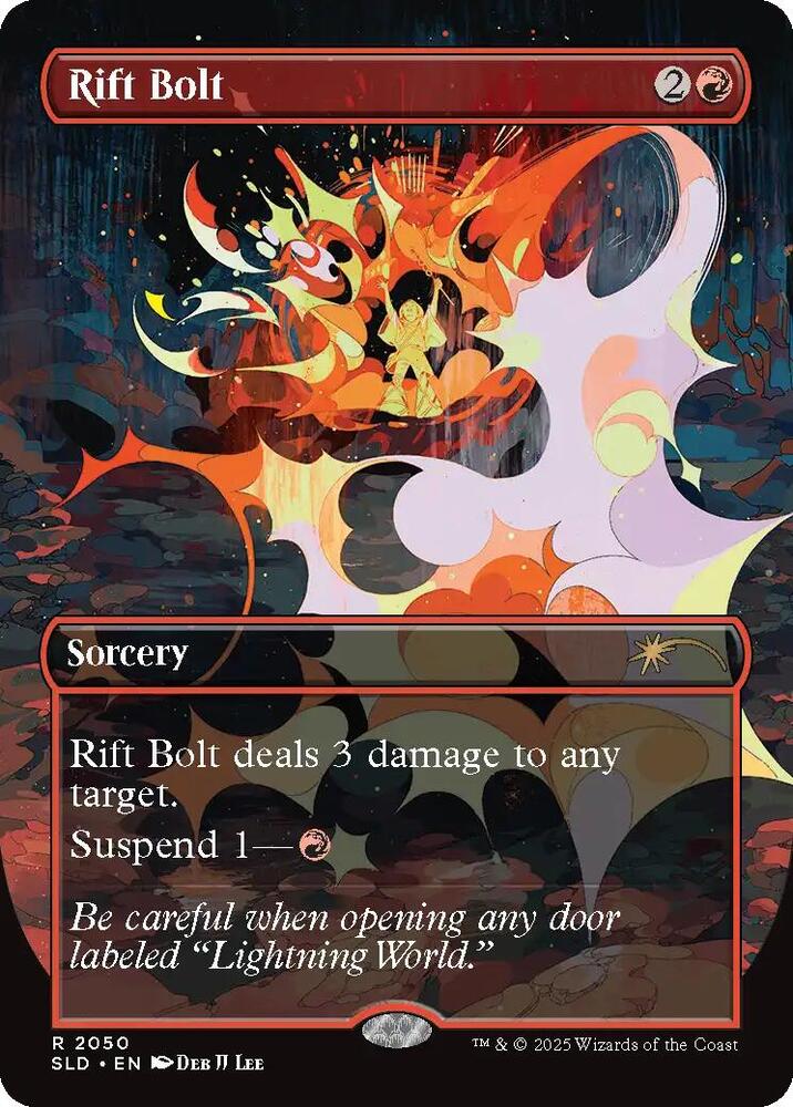 Rift Bolt 2050 card from Secret Lair Drop Series