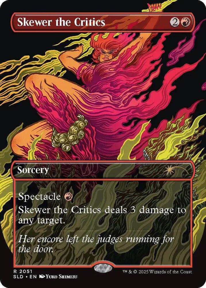 Skewer the Critics 2051 card from Secret Lair Drop Series