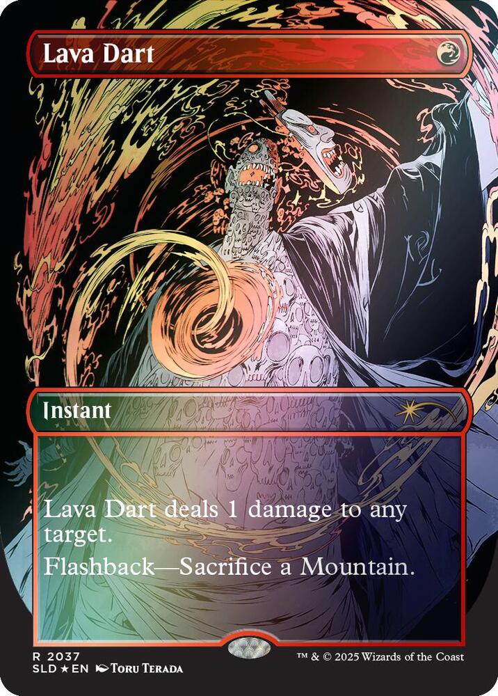 Lava Dart (Rainbow Foil) 2037 card from Secret Lair Drop Series