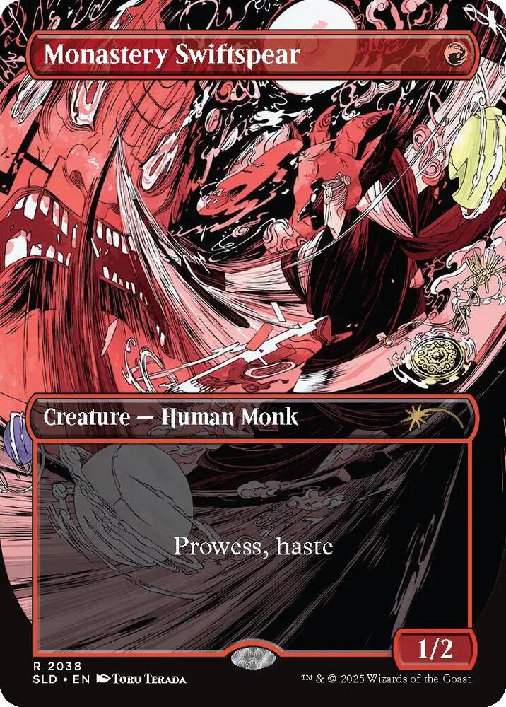 Monastery Swiftspear 2038 card from Secret Lair Drop Series