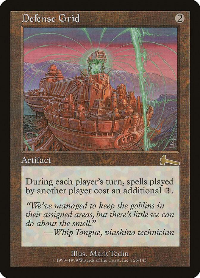 Defense Grid 125 card from Urza's Legacy