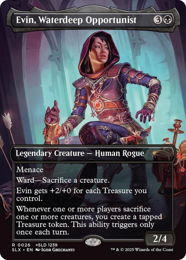 Evin, Waterdeep Opportunist 26 card from SLX Cards