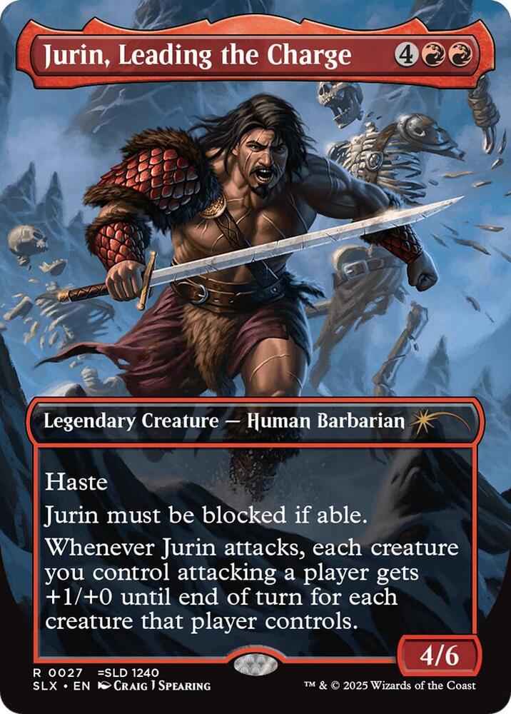 Jurin, Leading the Charge 27 card from SLX Cards