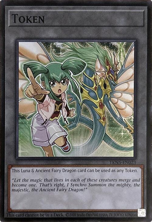 Token: Luna & Ancient Fairy Dragon TKN5-EN023 card from Alliance Insight