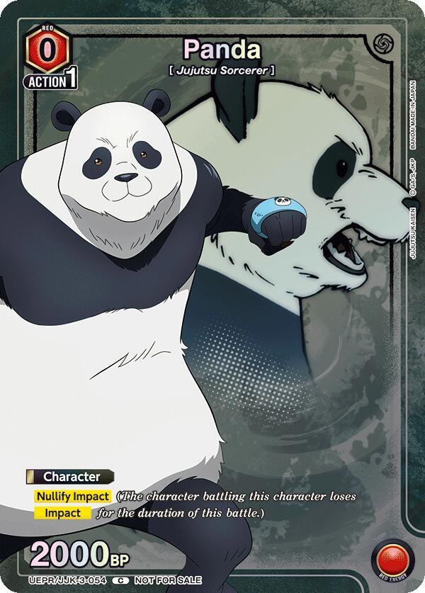 Panda UEPR/JJK-3-054 card from Union Arena Promotion Cards