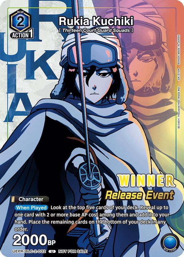 Rukia Kuchiki (Release Event Winner) UEPR/BCV-1-032 card from UEX01BT: BLEACH: Thousand-Year Blood War Vol.2 Release Event Cards