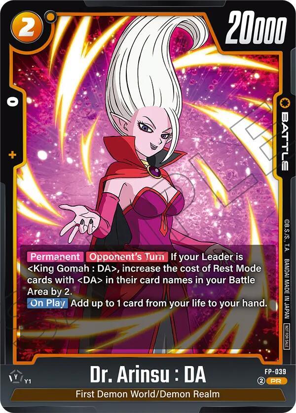 Dr. Arinsu : DA FP-039 card from Rivals Clash Release Event Cards