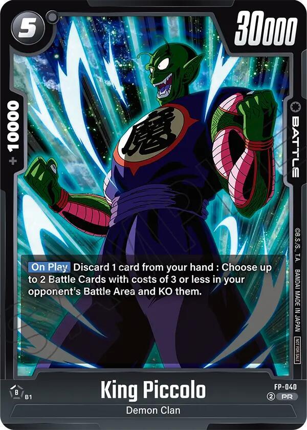 King Piccolo FP-040 card from Rivals Clash Release Event Cards