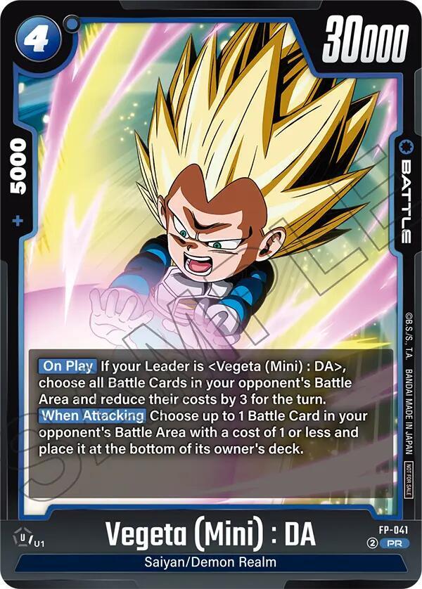 Vegeta (Mini) : DA FP-041 card from Rivals Clash Release Event Cards