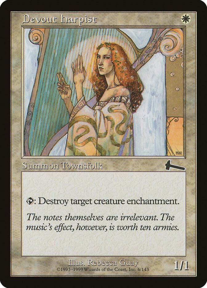 Devout Harpist 6 card from Urza's Legacy