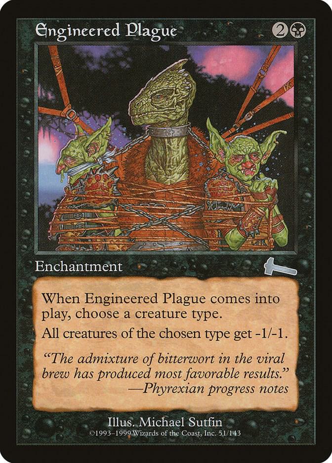 Engineered Plague 51 card from Urza's Legacy