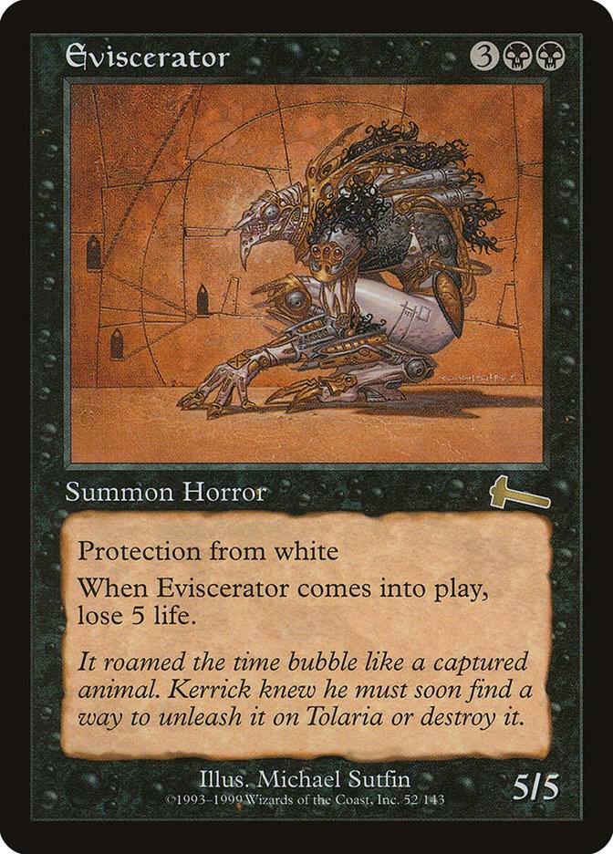 Eviscerator 52 card from Urza's Legacy