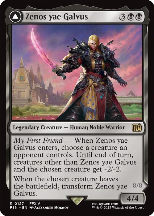 Zenos yae Galvus 127 card from FINAL FANTASY
