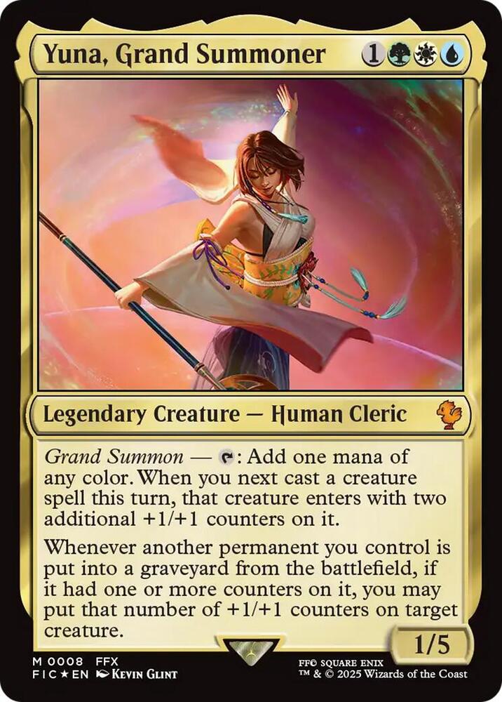 Yuna, Grand Summoner 8 card from Commander: FINAL FANTASY