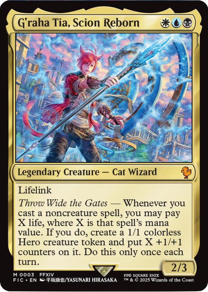 G'raha Tia, Scion Reborn 3 card from Commander: FINAL FANTASY