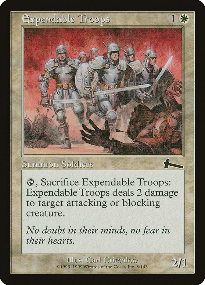 Expendable Troops 8 card from Urza's Legacy