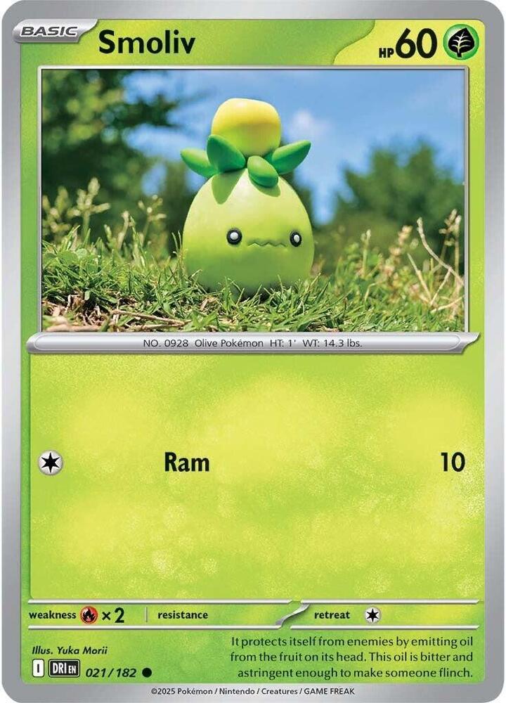 Smoliv 021/182 card from SV10: Destined Rivals