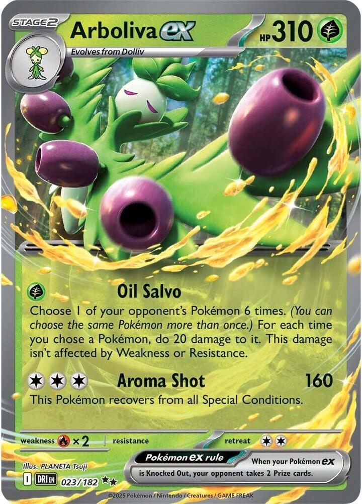 Arboliva ex 023/182 card from SV10: Destined Rivals