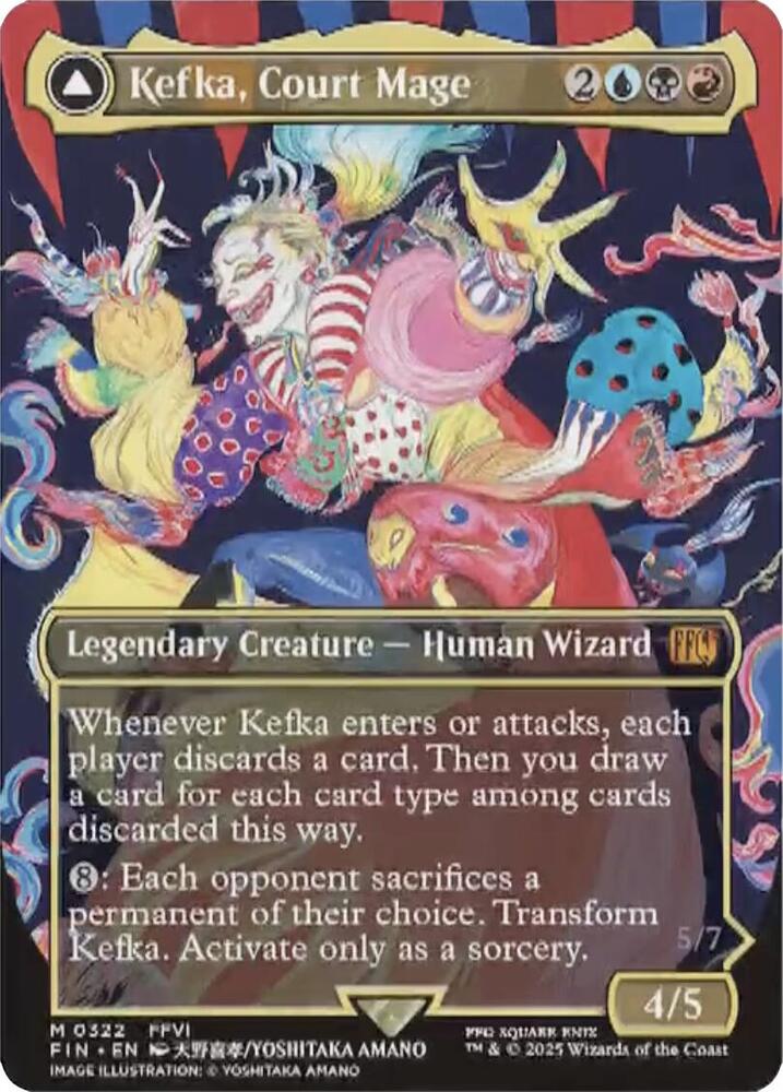 Kefka, Court Mage (Borderless) 322 card from FINAL FANTASY