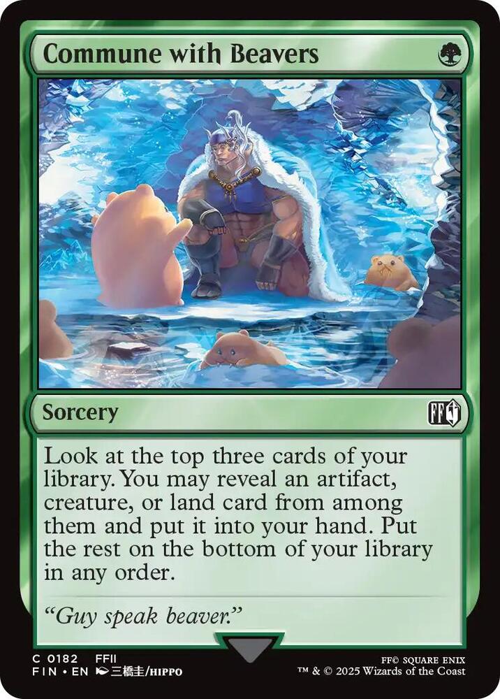 Commune with Beavers 182 card from FINAL FANTASY