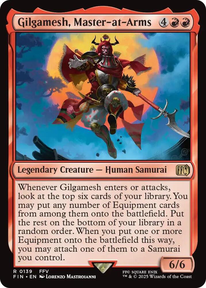Gilgamesh, Master-at-Arms 139 card from FINAL FANTASY