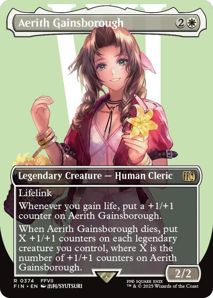 Aerith Gainsborough (Borderless) 374 card from FINAL FANTASY