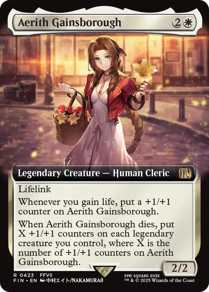 Aerith Gainsborough (Extended Art) 423 card from FINAL FANTASY
