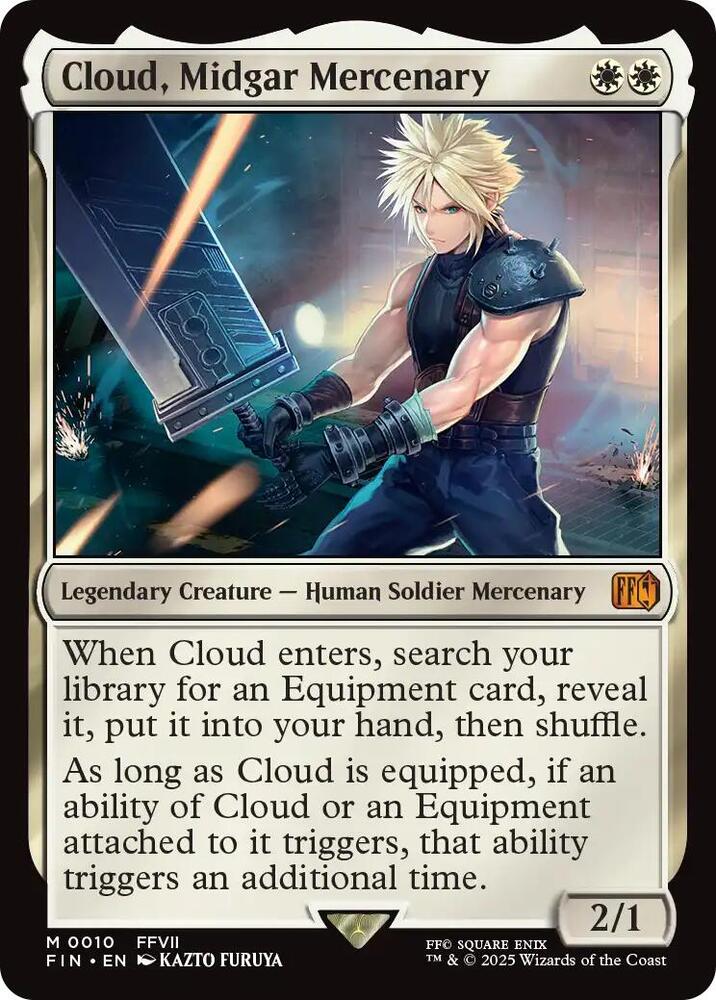 Cloud, Midgar Mercenary 10 card from FINAL FANTASY